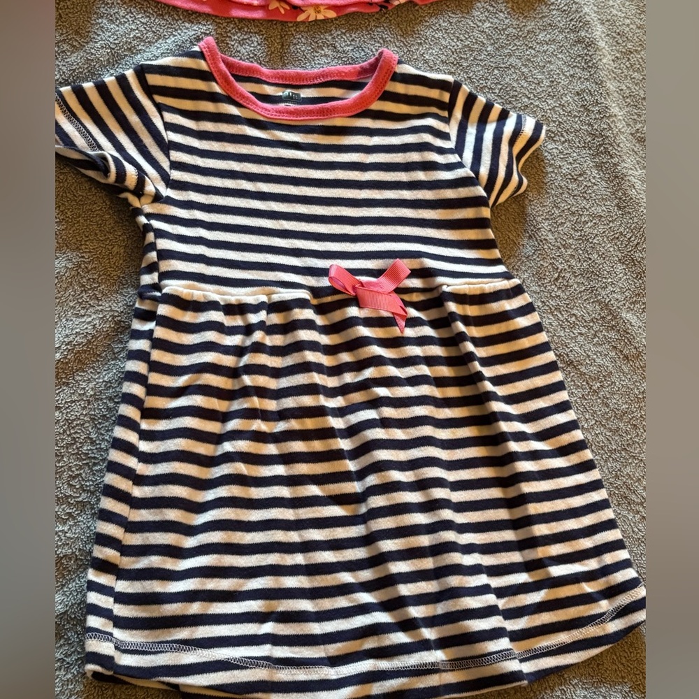 Hudson Baby HB Lot Of 4 Dresses Size 24 Months Floral Stripes Polka Dots - Picture 6 of 10